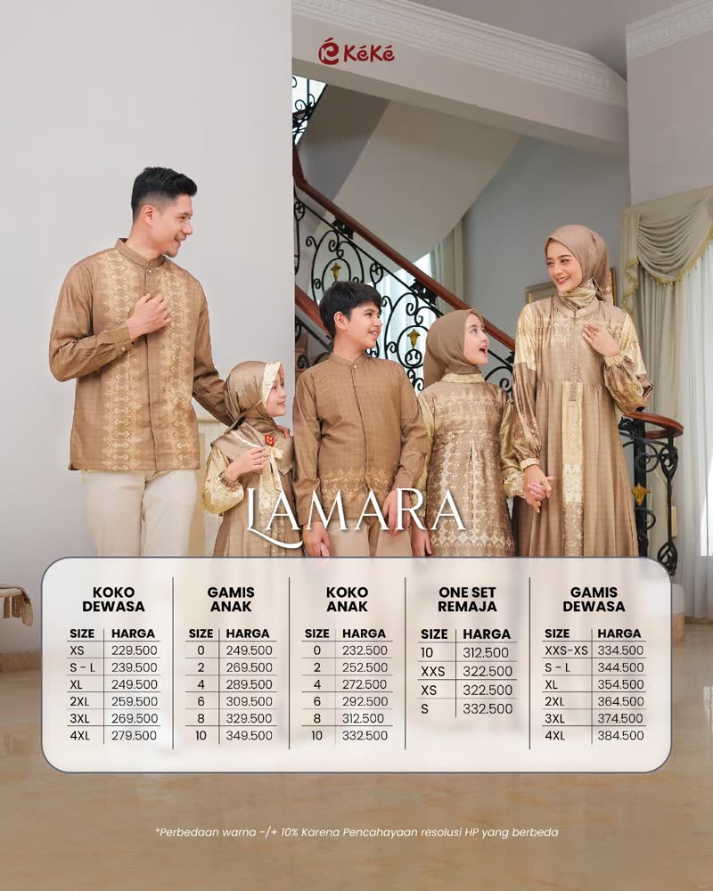 KEKE Lamara sarimbit keluarga