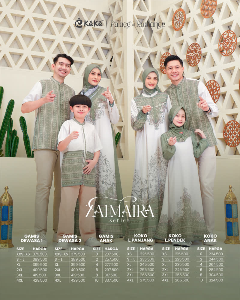 KEKE Zalmaira sarimbit keluarga