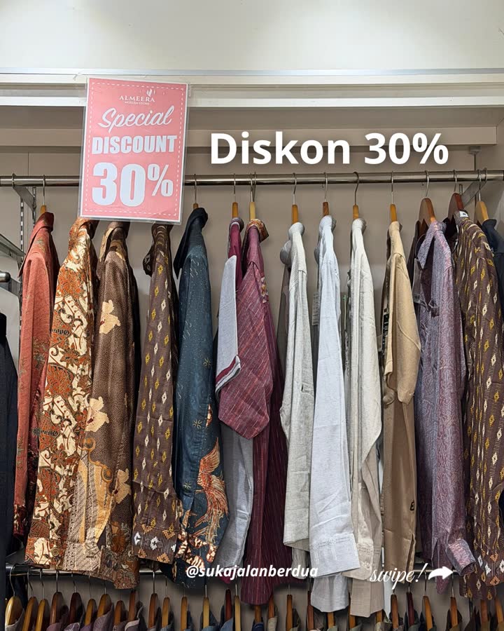 Diskon 30% baju koko
