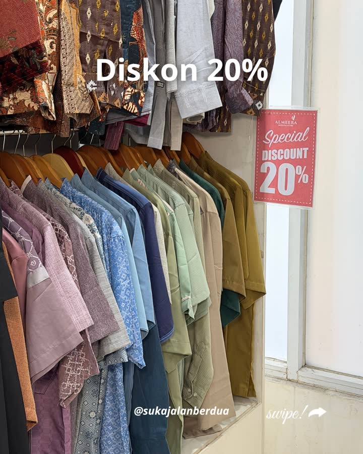 Diskon 20% baju koko